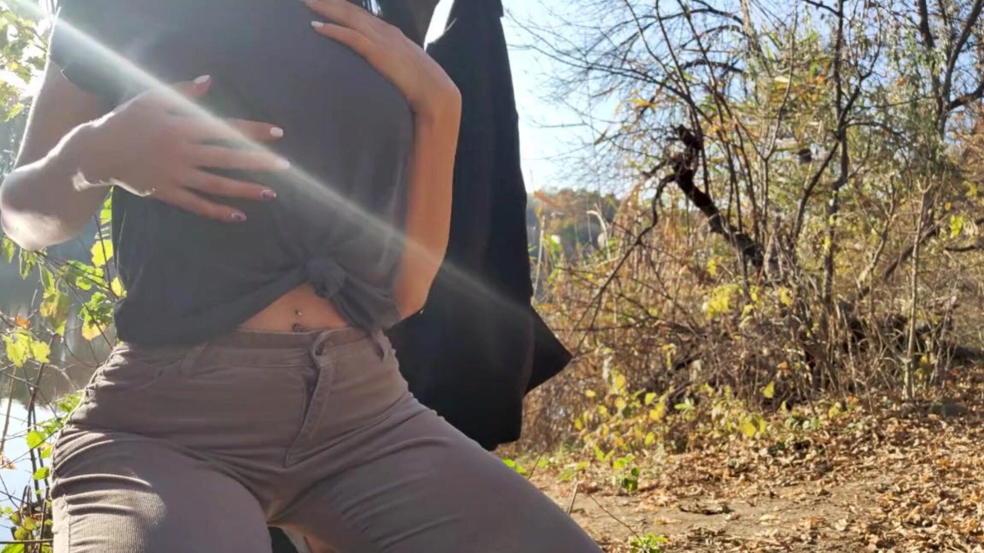 Blowjob on a picnic and almost gasped on jizz POV - Sexy Yum Yums