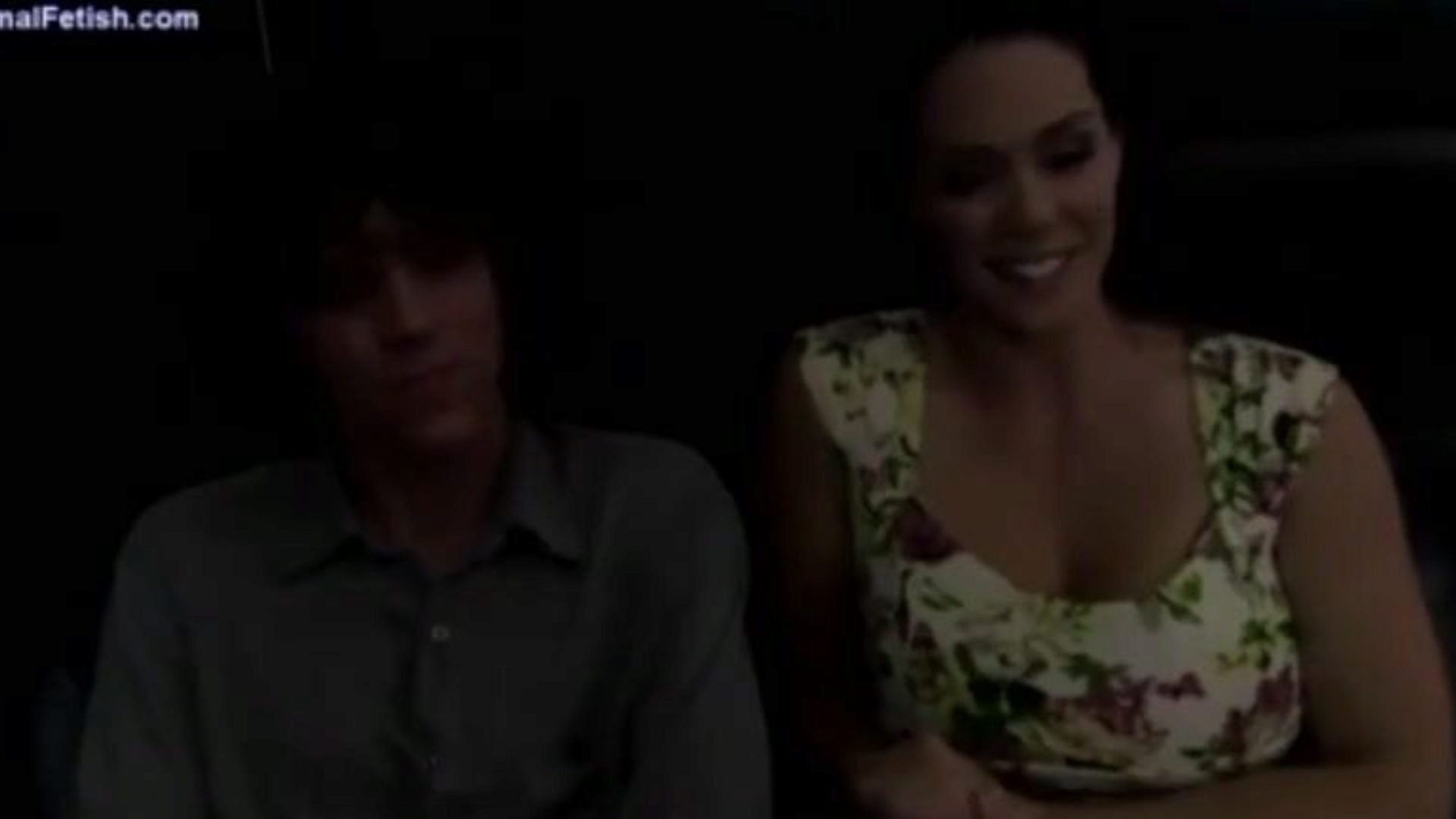 Mommy and StepSon Cook Jerking in Cinema