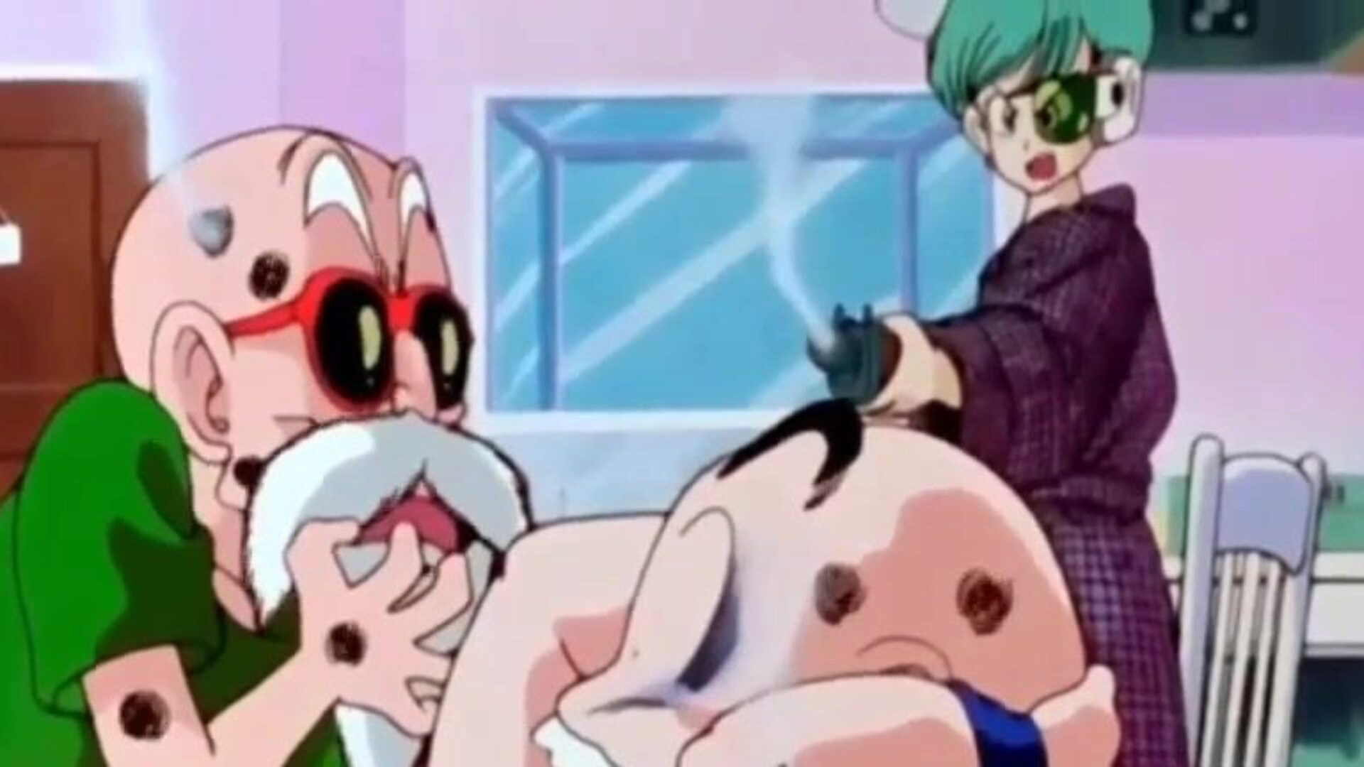 Dragonball Z Porn ( Bulma, Master Roshi, Krillin )